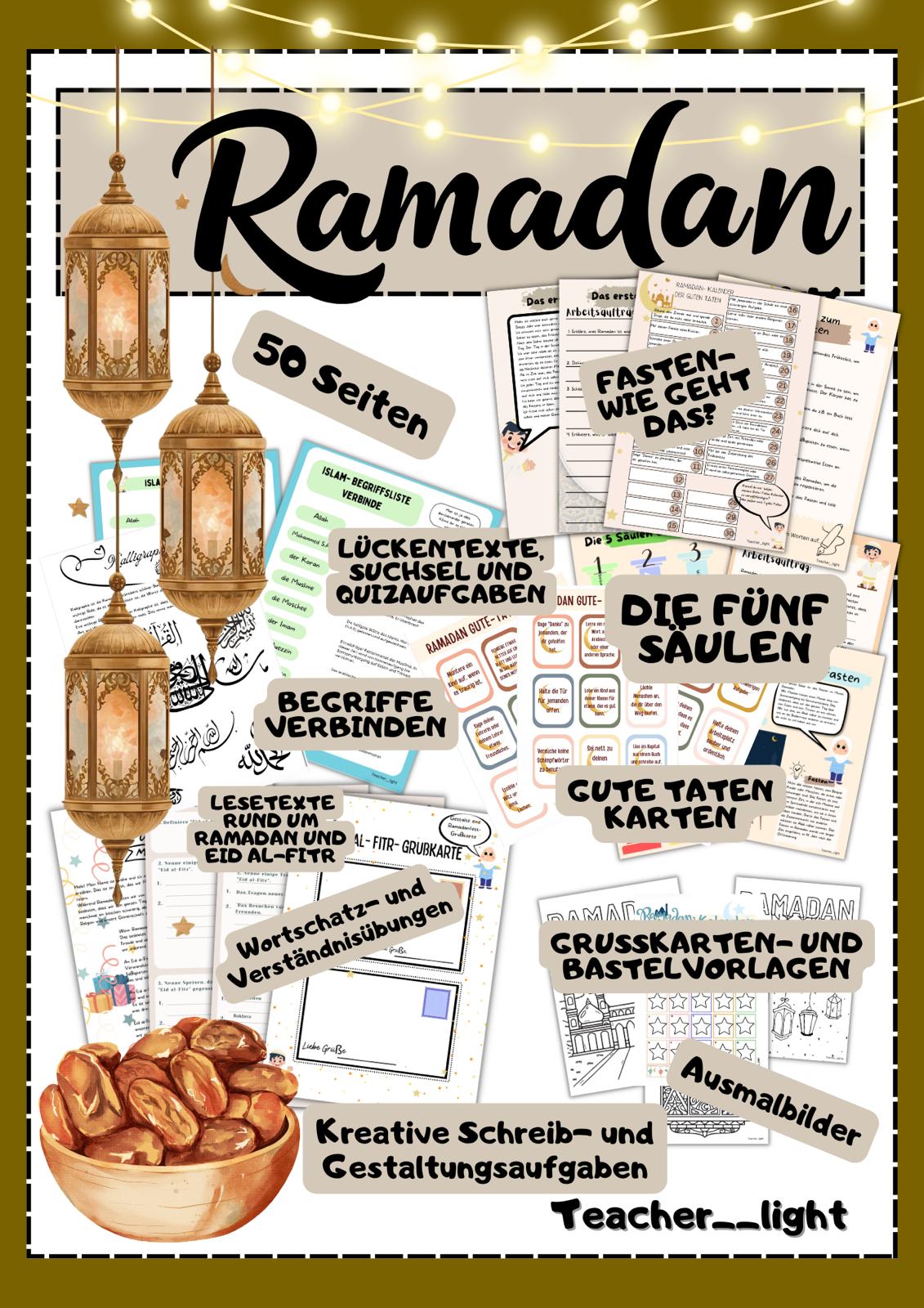 Ramadan – Unterrichtsmaterial zu Fasten, Glauben & Gemeinschaft (PDF)
