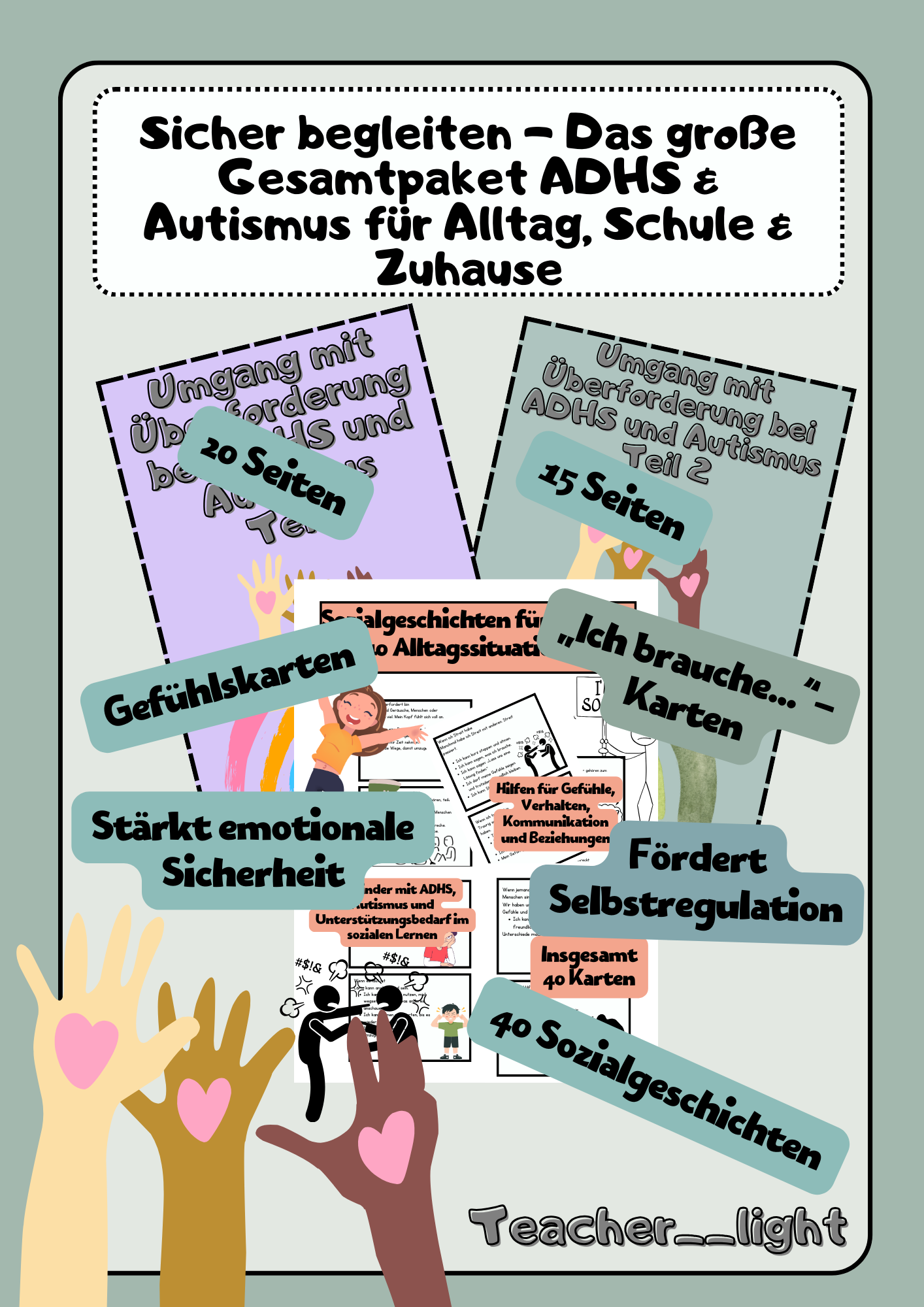 Sicher begleiten - Das große Gesamtpaket ADHS & Autismus für Alltag, Schule & Zuhause