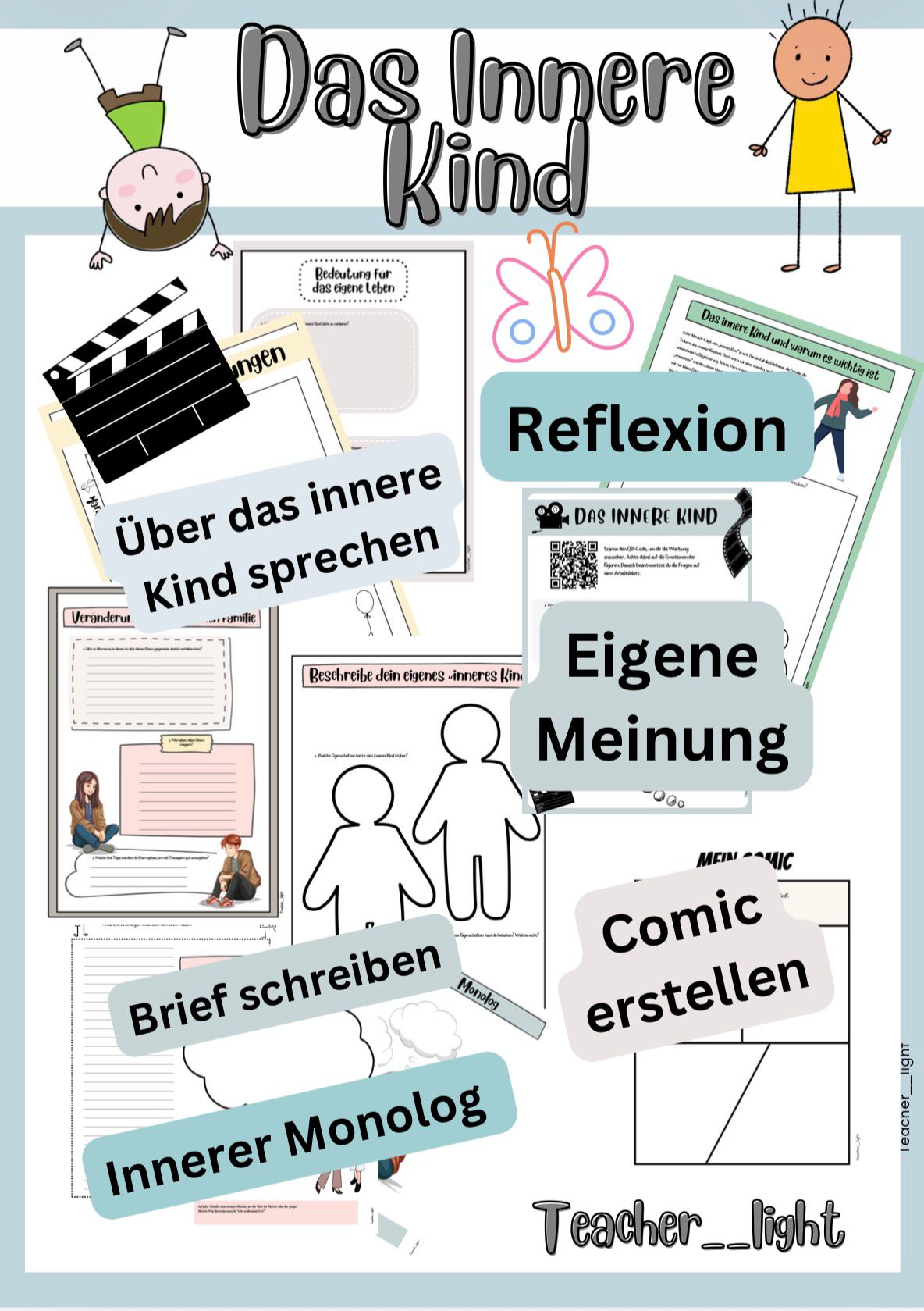 Das innere Kind – Reflexion, Selbstwahrnehmung & emotionale Entwicklung (Unterrichtsmaterial ab Klasse 7)