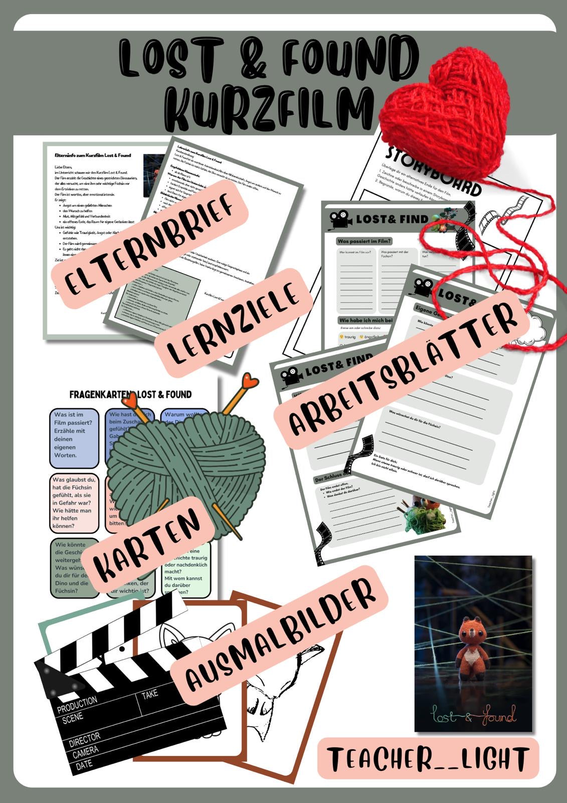 Lost & Found – Kurzfilm & Unterrichtsmaterial zu Gefühlen, Mitgefühl & Hilfe annehmen (PDF ab Klasse 5)