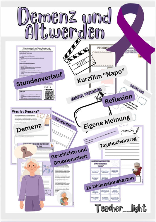Demenz & Altwerden – Unterrichtseinheit zu Empathie, Erinnerungen & Mitgefühl (PDF ab Klasse 7)