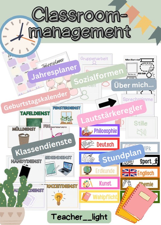 Deckblatt Classroommanagement Set