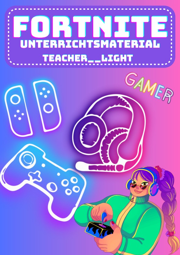 Deckblatt für Fortnite-Unterrichtsmaterialien