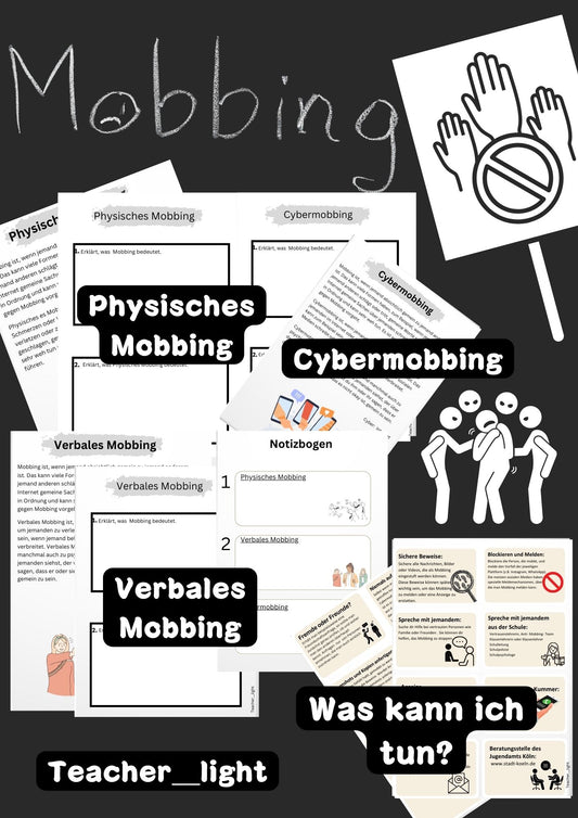 Mobbingarten_Materialzuphysischem_verbalem_Cybermobbing