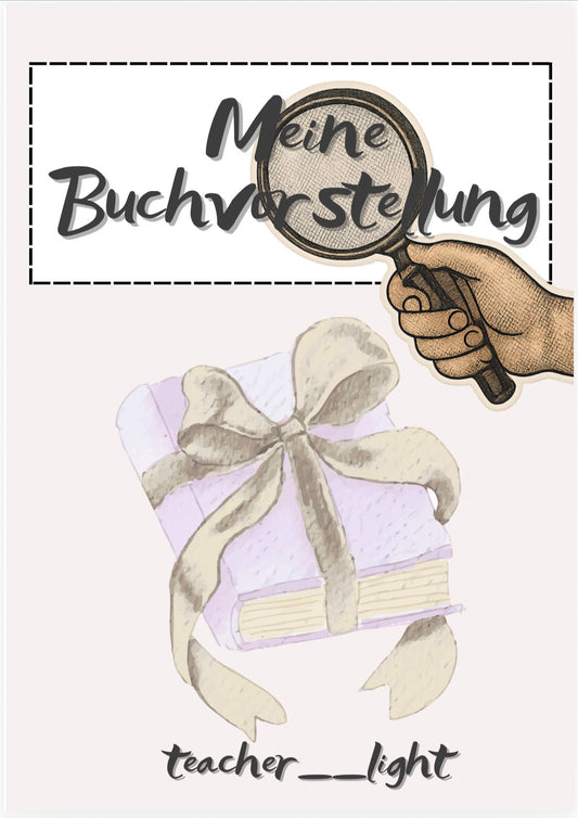 Meine Buchvorstellung – Arbeitsblätter, Leitfaden & Sprechanlässe für den Deutschunterricht (Freebie, PDF ab Klasse 2)
