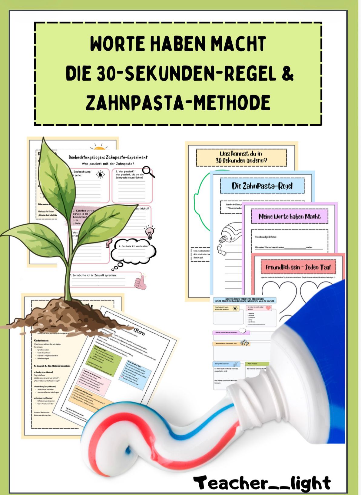 Worte haben Macht – Die Zahnpasta-Methode & 30-Sekunden-Regel (PDF zur Sprachsensibilität & Empathie)