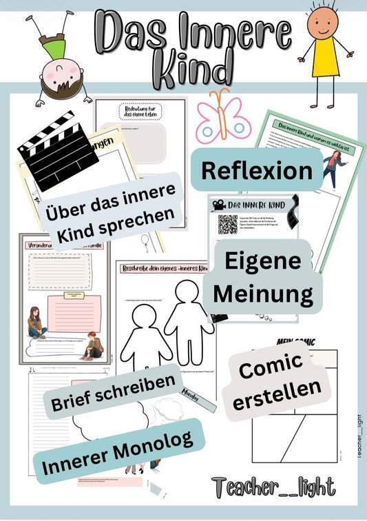 Das innere Kind – Reflexion, Selbstwahrnehmung & emotionale Entwicklung (Unterrichtsmaterial ab Klasse 7)