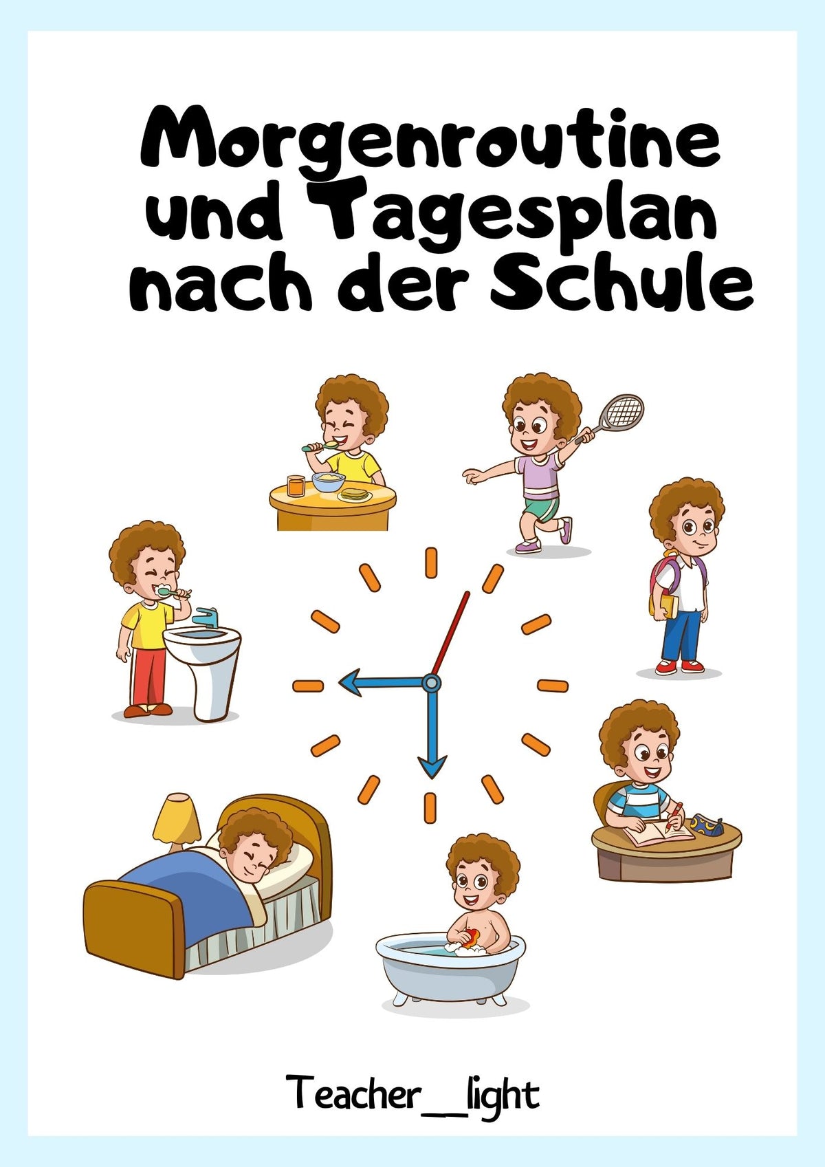 Tagesplan Kinder – strukturierte Morgen- & Nachmittagsroutine (PDF ...