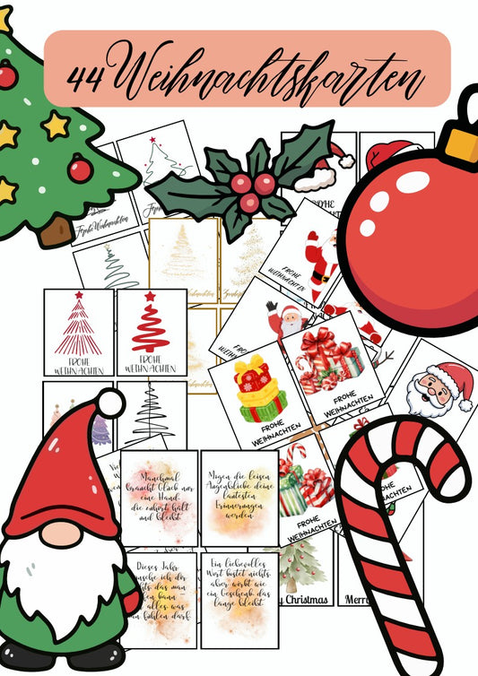 Deckblatt für Weihnachtskarten