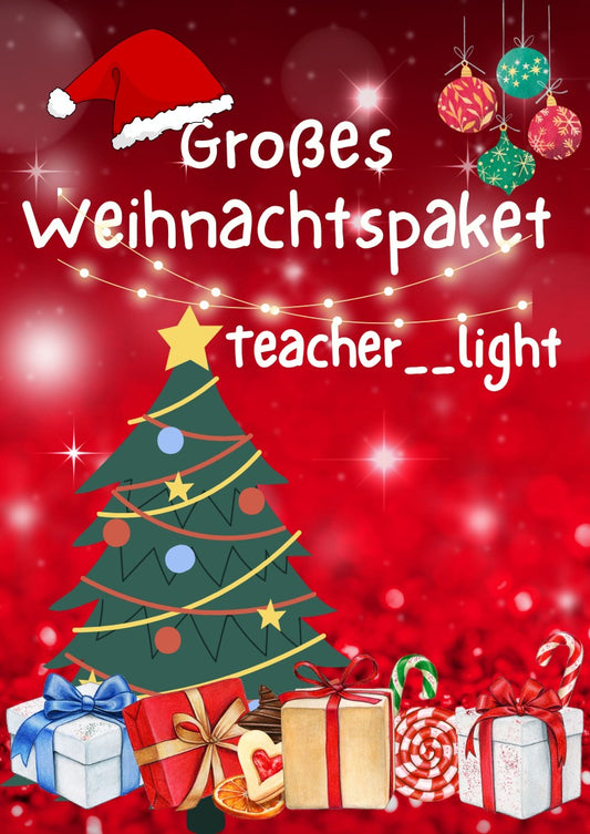 Deckblatt für Weihnachtsmaterial großes Paket