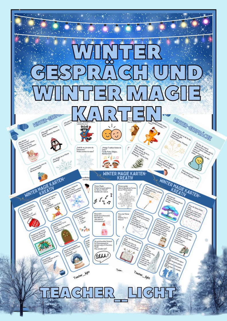 Deckblatt für Winterkarten