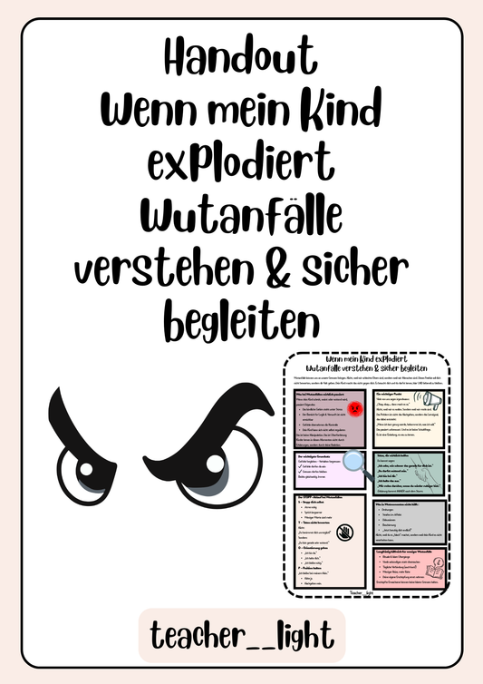 Wenn mein Kind explodiert – Wutanfälle verstehen & sicher begleiten (PDF)