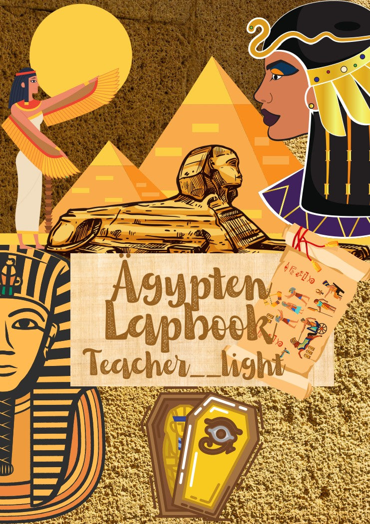 Deckblatt für Altes Ägypten Lapbook Produkt